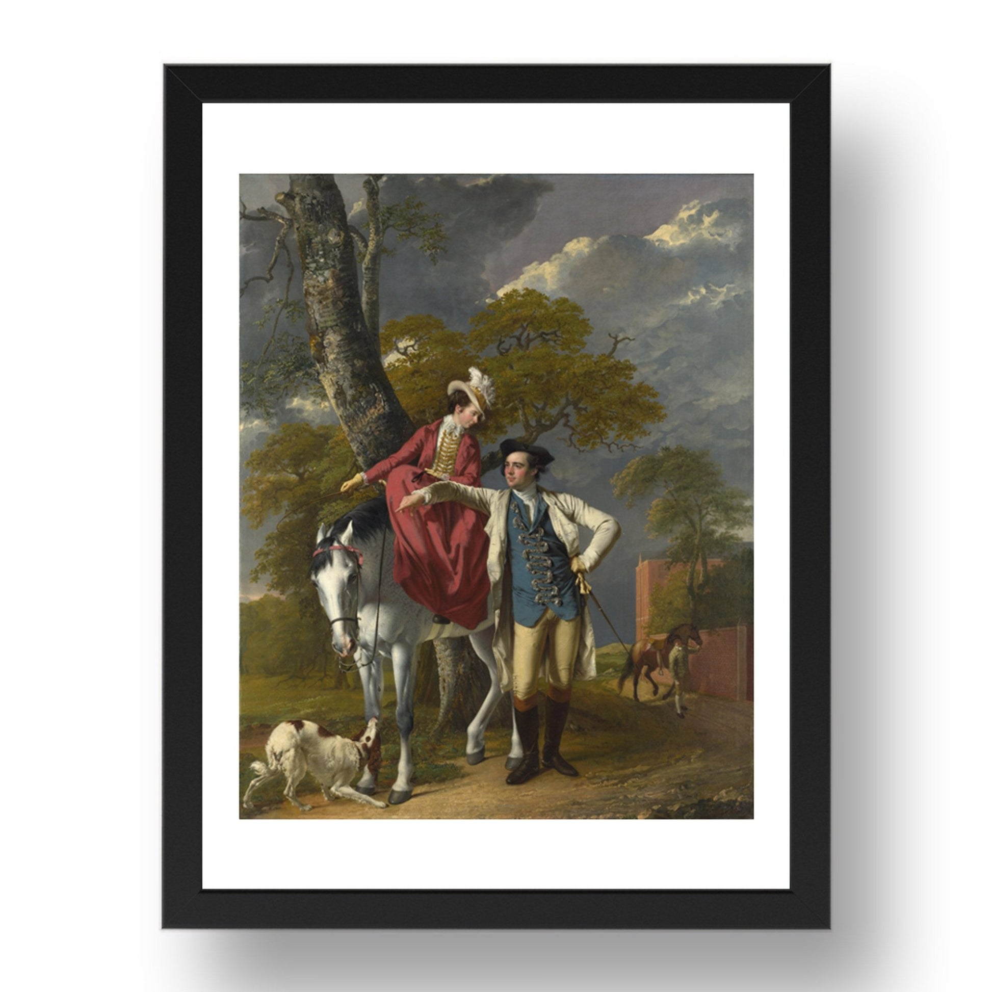 Joseph Wright 'of Derby': Mr and Mrs Thomas Coltman, Poster in 17x13"(A3) Frame