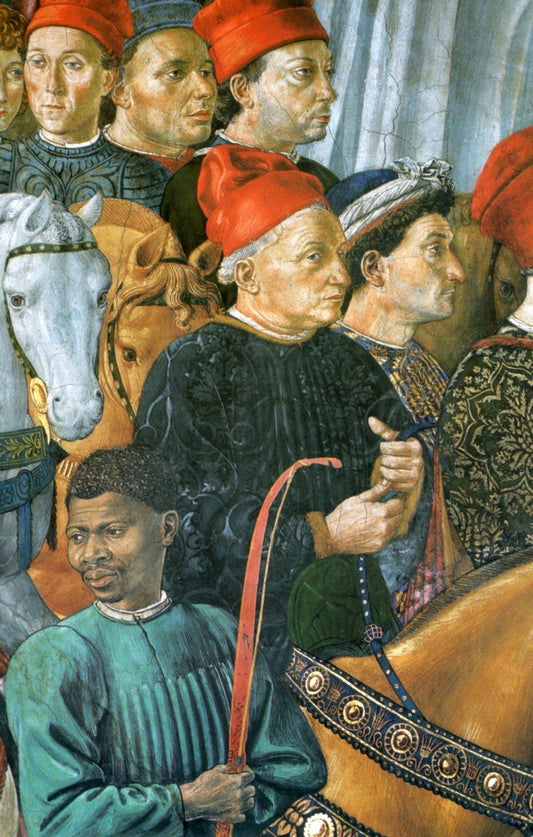 Journey of the Magi (Detail), vintage artwork by Benozzo Gozzoli, A3 (16x12") Poster Print