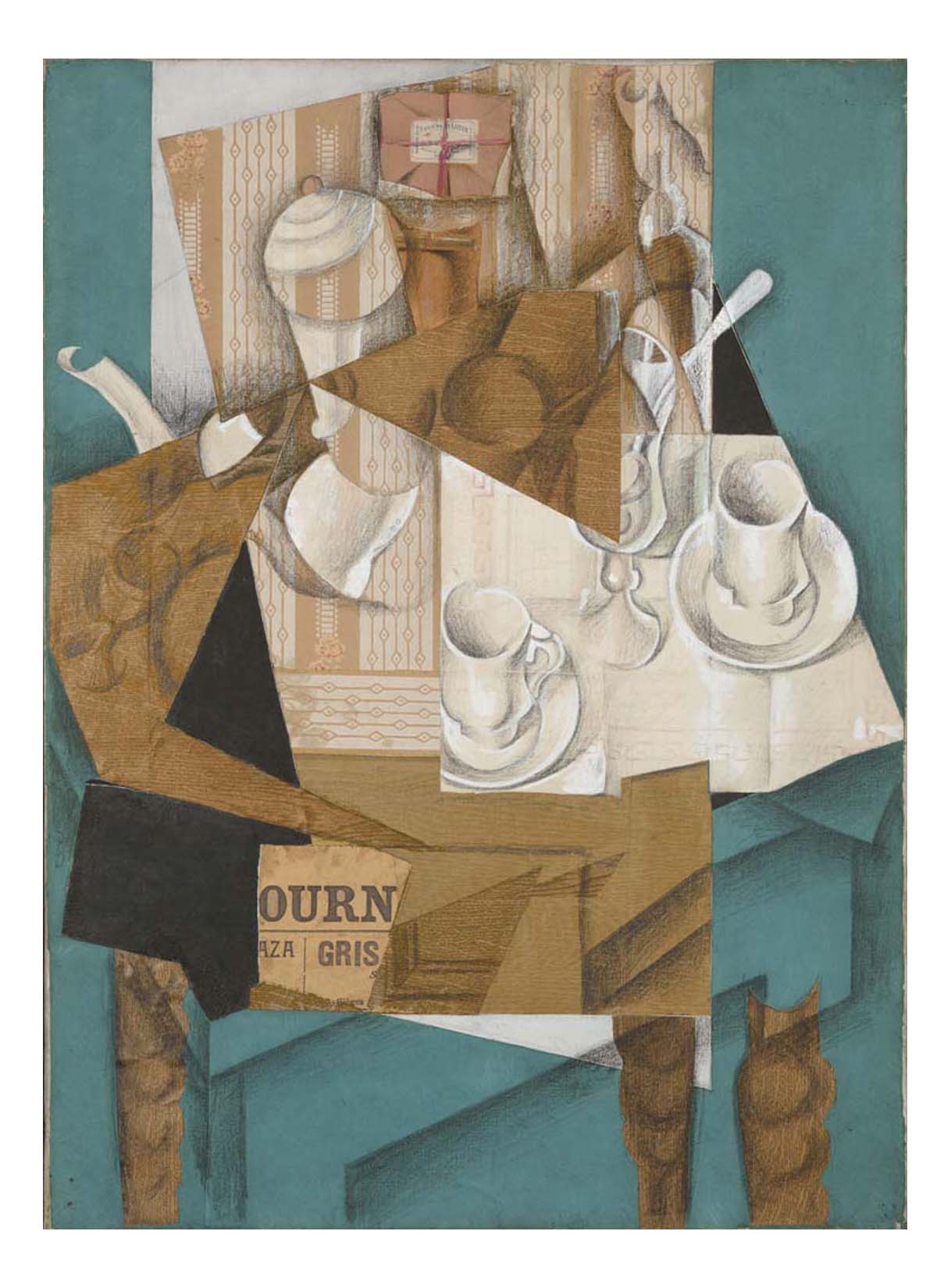 Juan Gris - Breakfast, 16x12" (A3) Poster Print