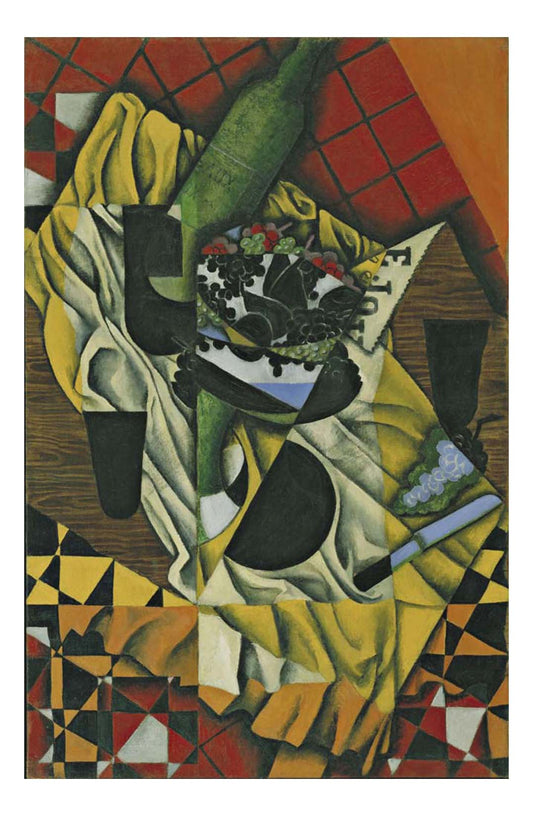 Juan Gris - Grapes, 16x12" (A3) Poster Print