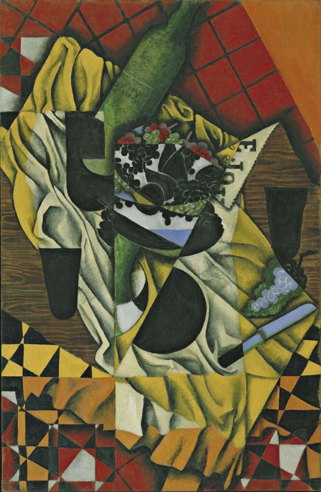 Juan Gris - Grapes, vintage art, A3 (16x12")  Poster Print 