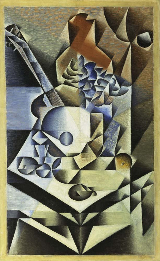 Juan Gris - Still Life with Flowers, vintage art, modern poster print
