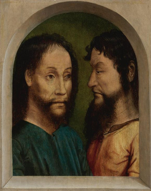Judas and Christ, vintage artwork by Flemish School 16th Century Unknown, A3 (16x12") Poster Print