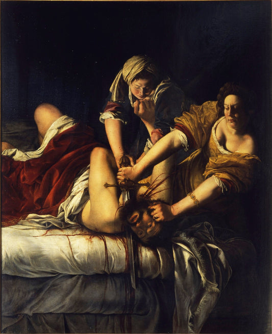 Judith Beheading Holofernes by Artemisia Gentileschi, vintage art, modern poster print