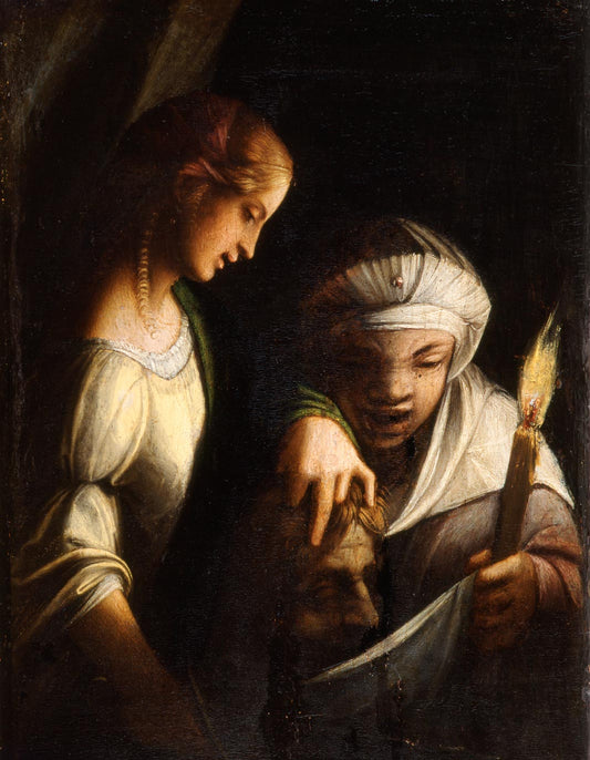 Judith with Her Maidservant Abra, vintage artwork by Correggio, A3 (16x12") Poster Print