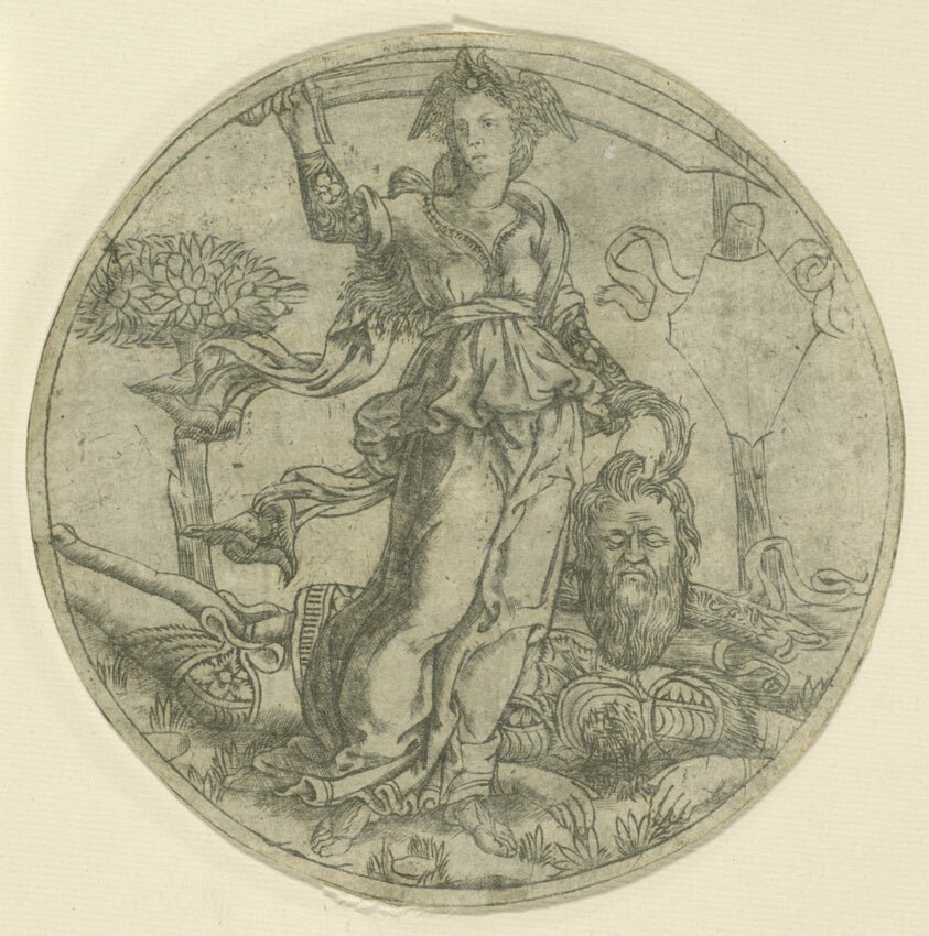 Judith with the Head of Holofernes by  Attributed to Baccio Baldini, 23x16"( A2 size) Poster Print