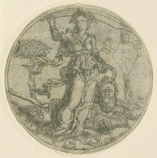 Judith with the Head of Holofernes by  Attributed to Baccio Baldini, 23x16"( A2 size) Poster Print