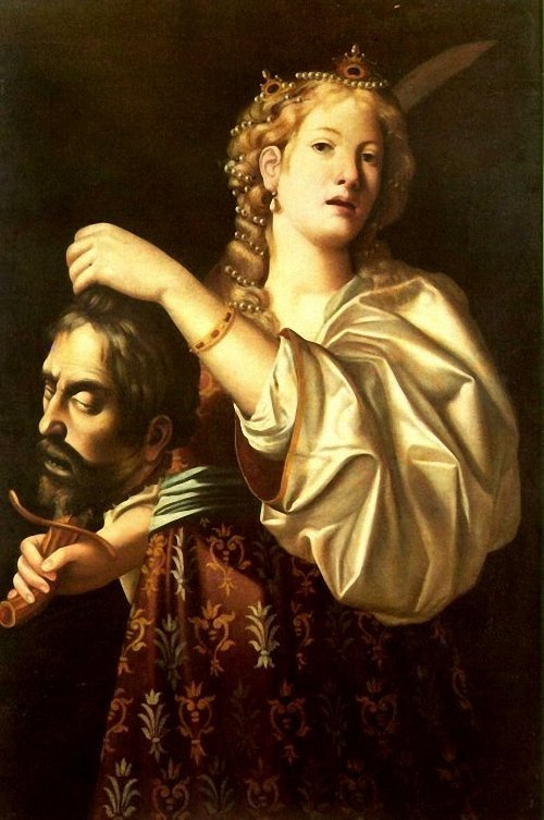 Judith with the head of Holofernes, vintage artwork by Louis Finson, 12x8" (A4) Poster