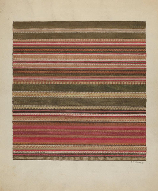 Jules Lefevere:Handwoven Carpet,16x12"(A3) Poster