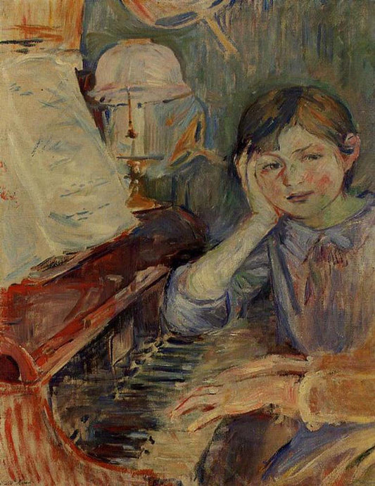 Julie Listening - 1888 - by Berthe Morisot, vintage art, modern poster print
