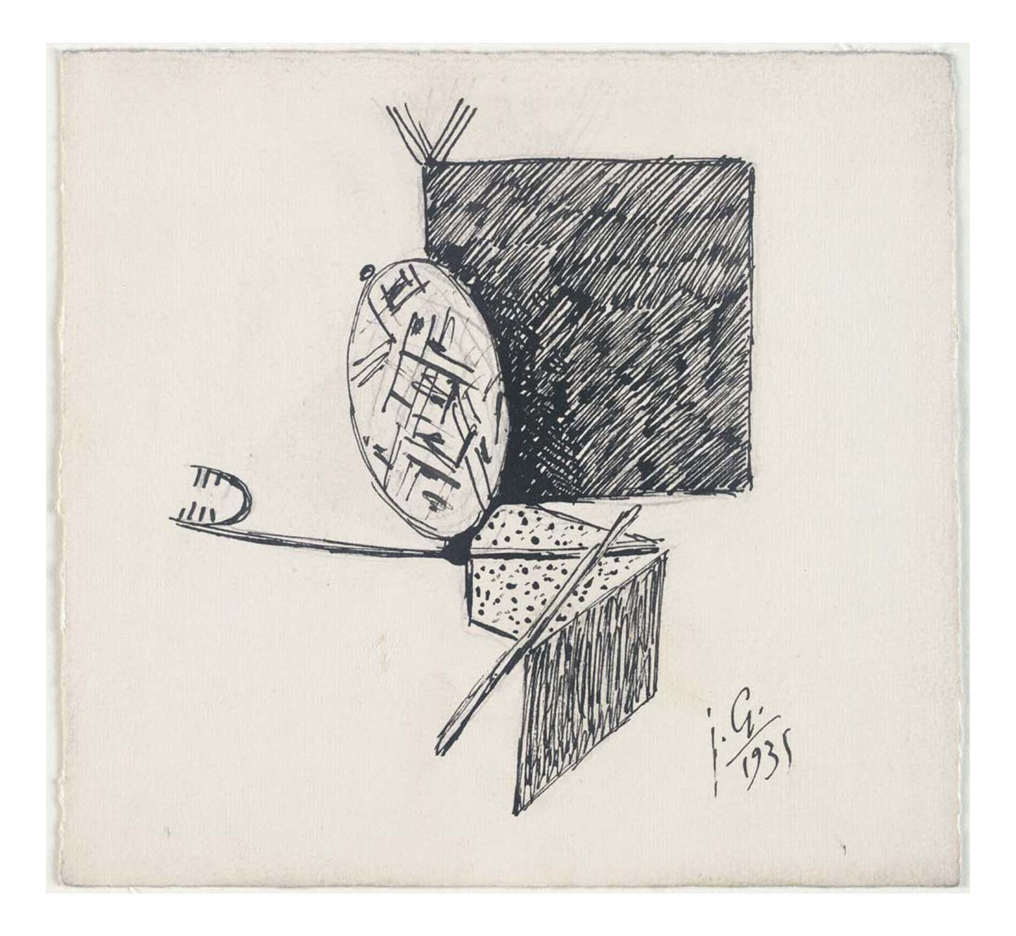 Julio Gonzalez - Study for Head, 16x12" (A3) Poster Print