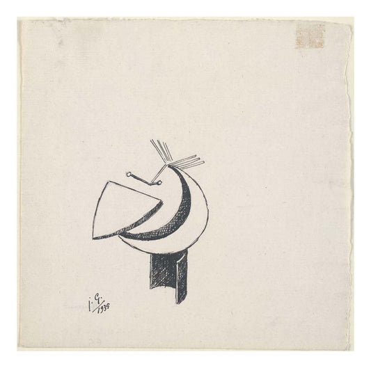 Julio Gonzalez - Study for Head (2), 16x12" (A3) Poster Print