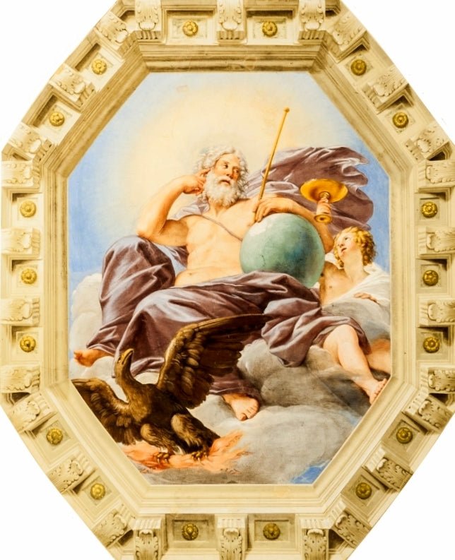 Jupiter and Ganymede, vintage artwork by Francesco Albani, 12x8" (A4) Poster