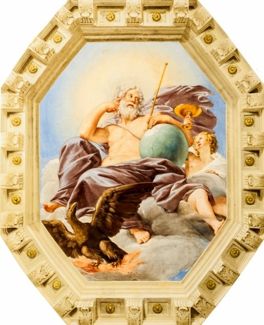 Jupiter and Ganymede, vintage artwork by Francesco Albani, 12x8" (A4) Poster