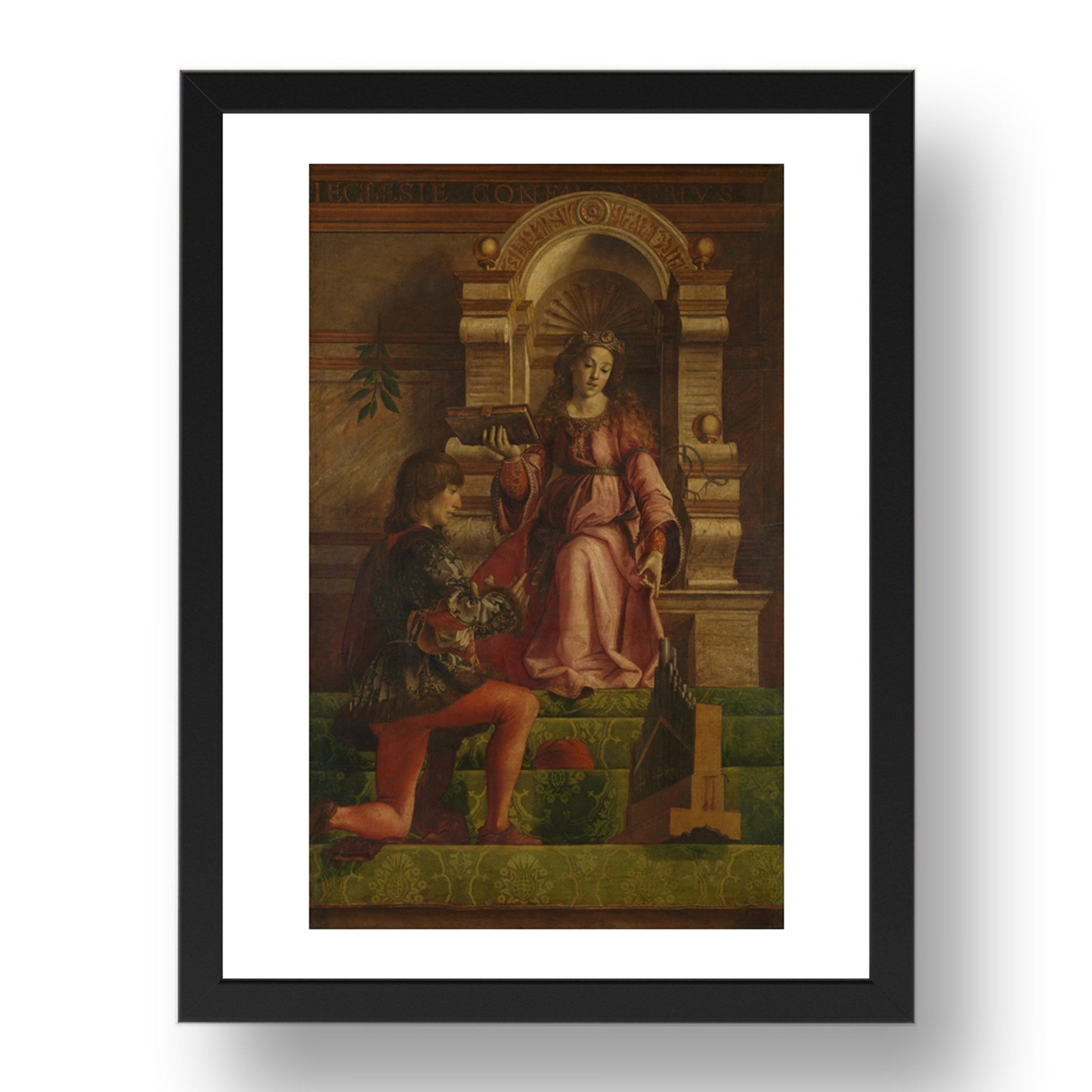 Justus of Ghent and workshop: Music, Poster in 17x13"(A3) Frame