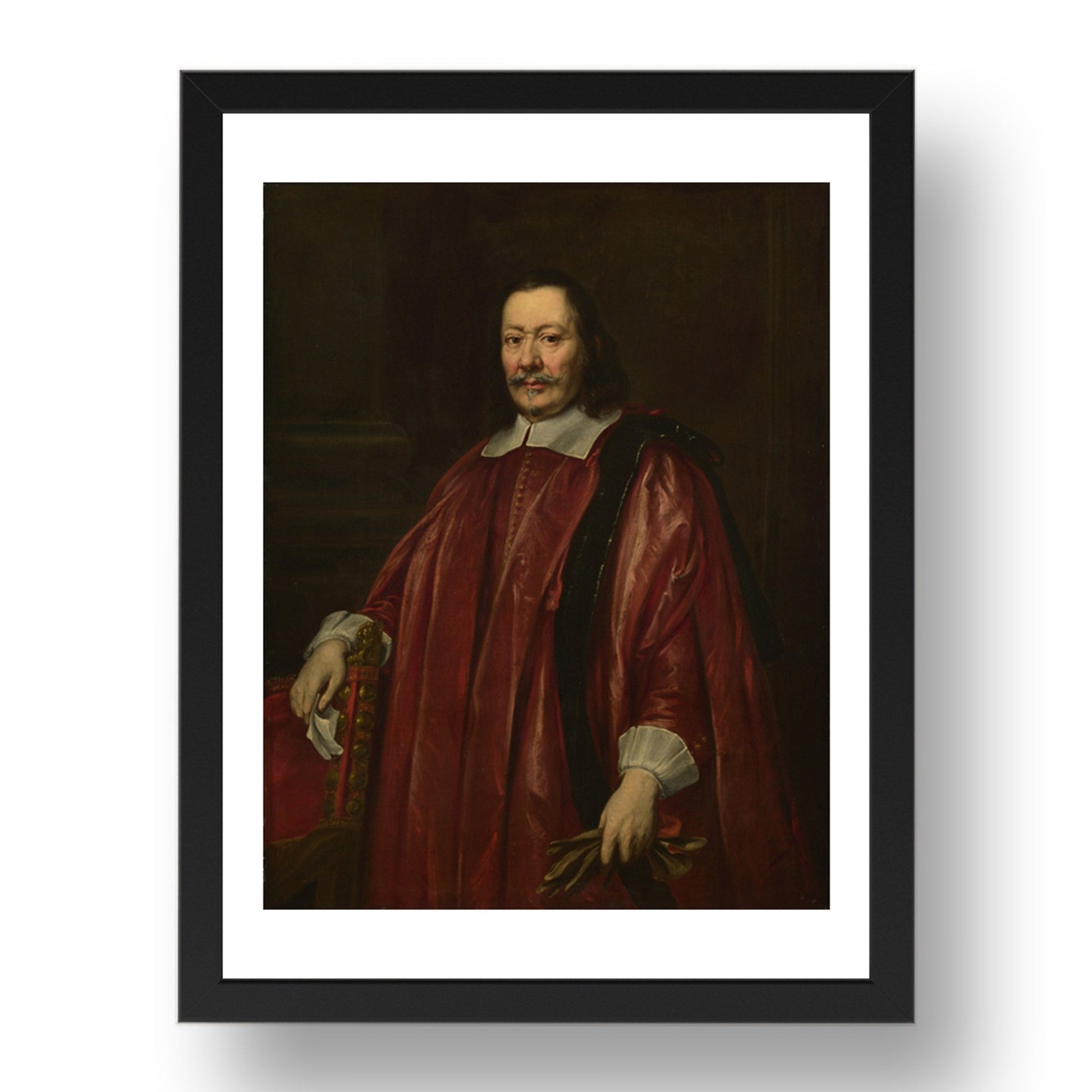 Justus Sustermans: Portrait of a Man, Poster in 17x13"(A3) Frame