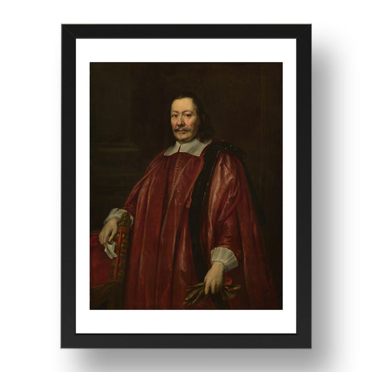 Justus Sustermans: Portrait of a Man, Poster in 17x13"(A3) Frame