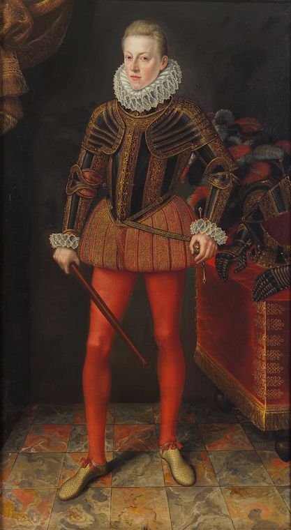Kaiser Matthias, vintage artwork by Lucas van Valckenborch, A3 (16x12") Poster Print