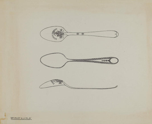 Kalamian Walton:Silver Teaspoon,16x12"(A3) Poster