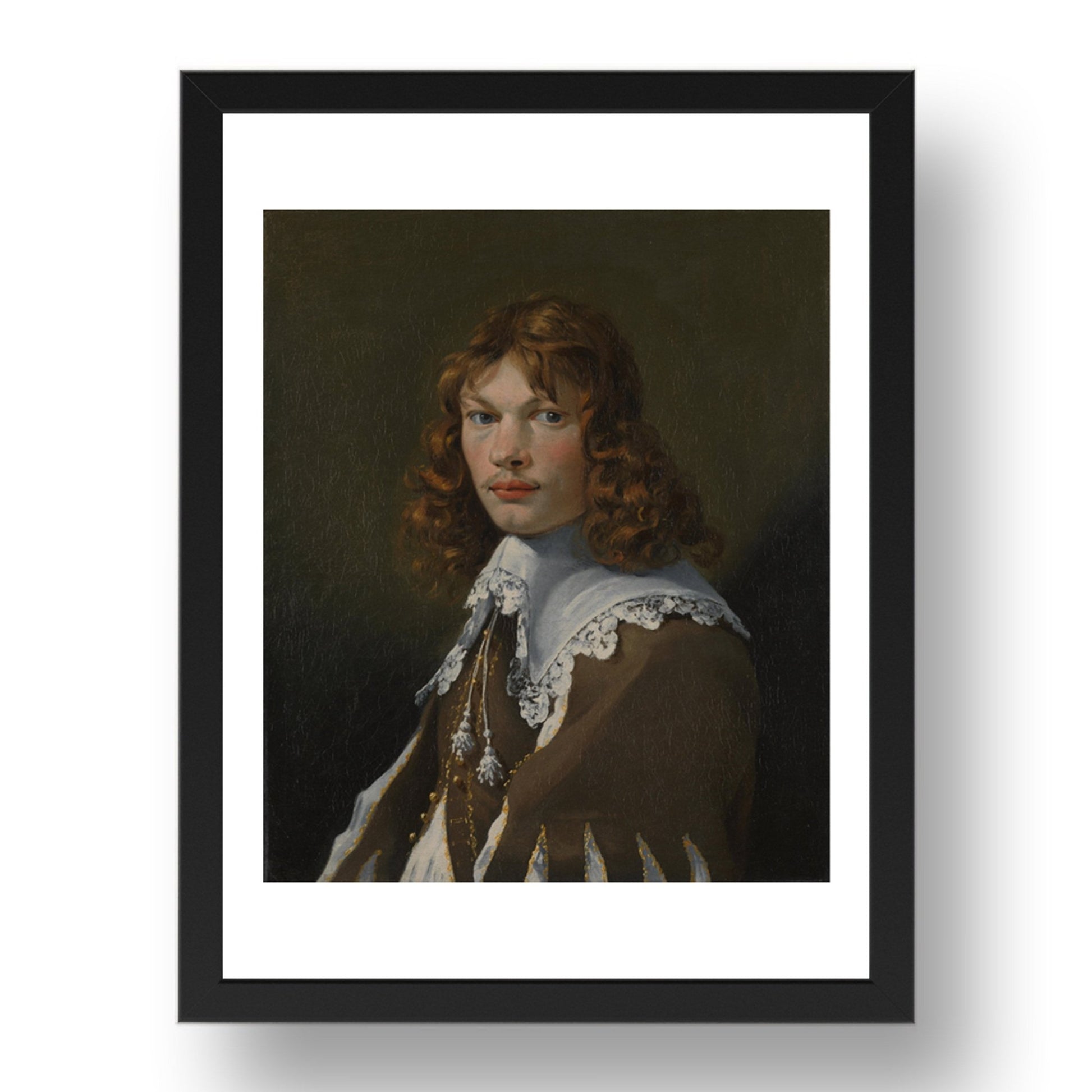 Karel Dujardin: Portrait of a Young Man (Self Portrait), Poster in 17x13"(A3) Frame