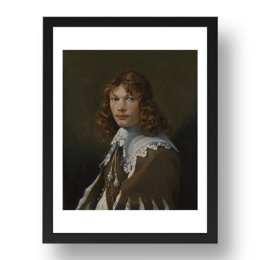 Karel Dujardin: Portrait of a Young Man (Self Portrait), Poster in 17x13"(A3) Frame