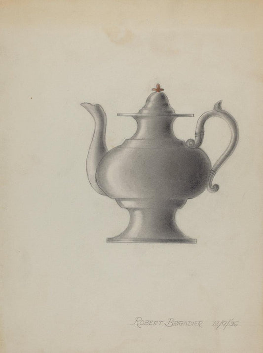 Karl Joubert:Pewter Teapot,16x12"(A3) Poster