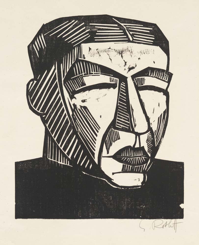 Karl Schmidt-Rottluff - Mother, vintage art, A3 (16x12")  Poster Print 