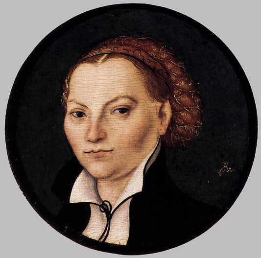 Katharina von Bora, vintage artwork by Lucas Cranach the Elder, A3 (16x12") Poster Print
