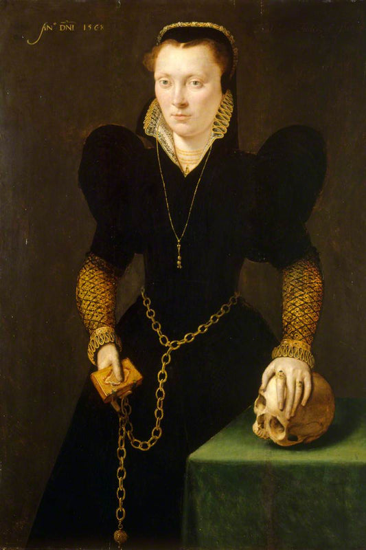 Katheryn of Berain (1540/1541–1591), ‘The Mother of Wales’, vintage artwork by Adriaen van Cronenburg, A3 (16x12") Poster Print