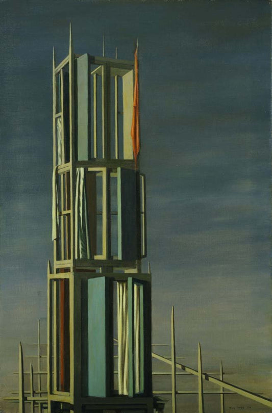 Kay Sage - Hyphen, vintage art, A3 (16x12")  Poster Print 