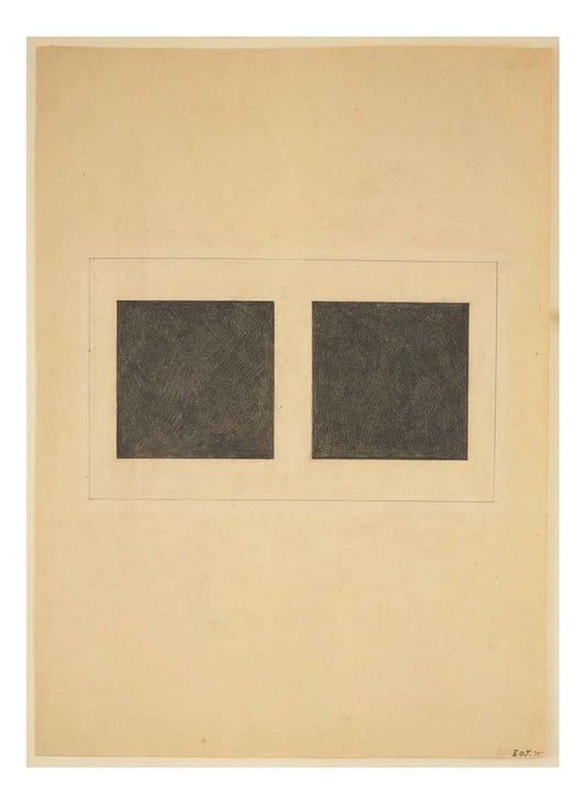 Kazimir Malevich - Suprematist Elements Squares, 16x12" (A3) Poster Print