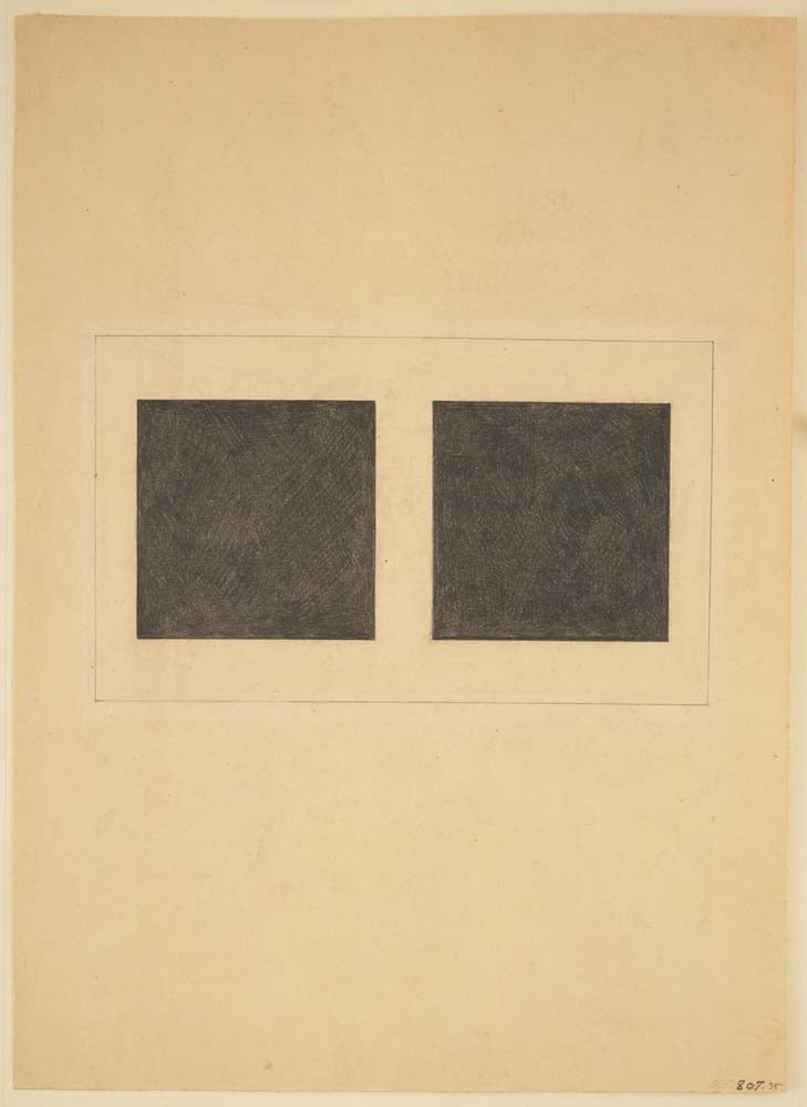 Kazimir Malevich - Suprematist Elements Squares, vintage art, modern poster print