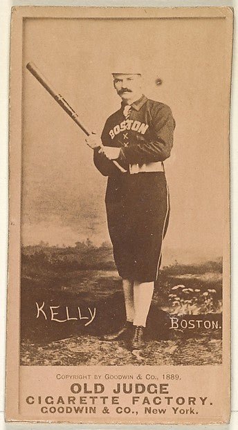 :Kelly Boston from the Old Judge series for Old Judge Cigare-16x12"(A3) Poster