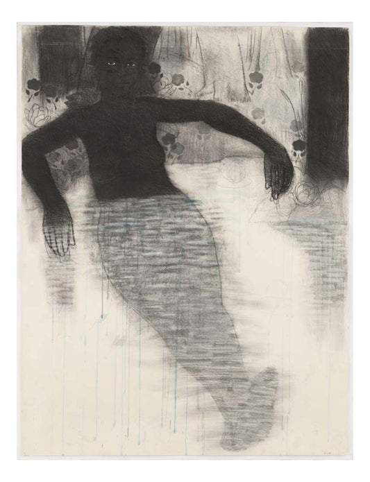 Kerry James Marshall - Study for Blue Water, Silver Moon, 16x12" (A3) Poster Print