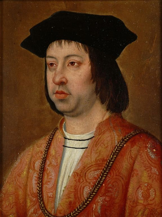 King Ferdinand II of Aragon, vintage artwork by Michel Sittow, A3 (16x12") Poster Print