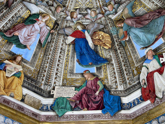 Kings, Prophets and Angels, vintage artwork by Melozzo da Forlì, A3 (16x12") Poster Print