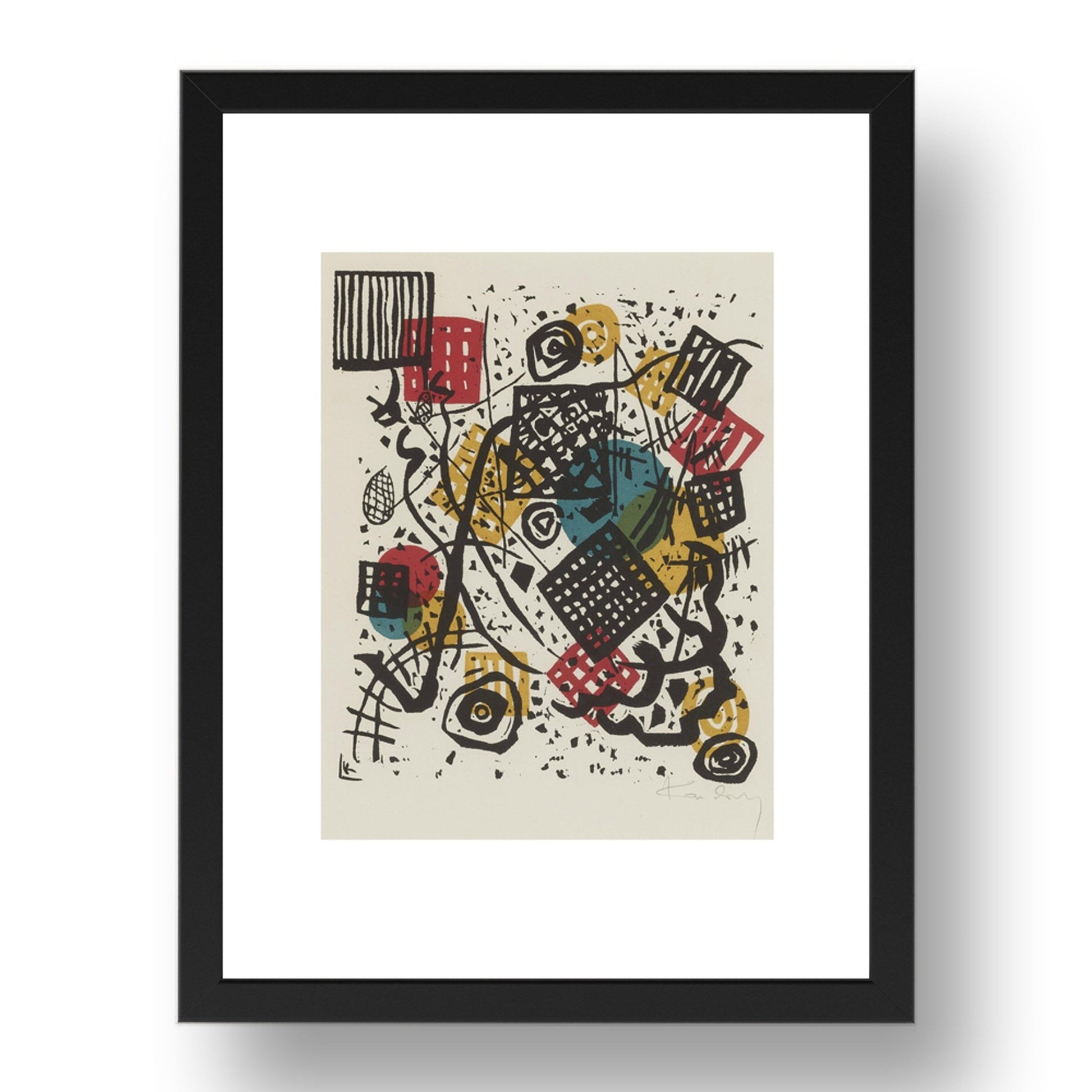 KLEINE WELTEN V (R. 168) by Wassily Kandinsky, 17x13" Frame