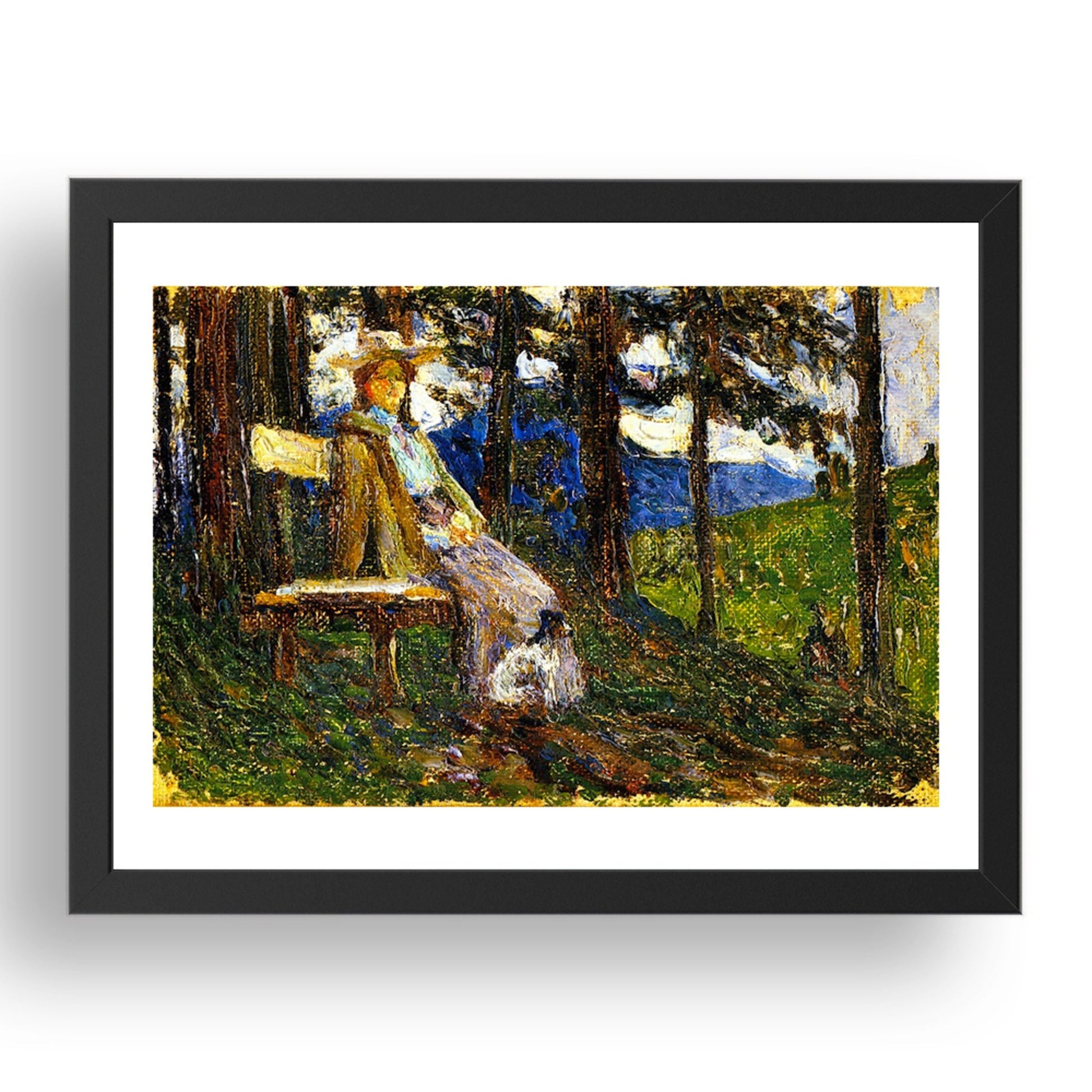 Kochel Anja and Daisy 1902 by Wassily Kandinsky, 17x13" Frame