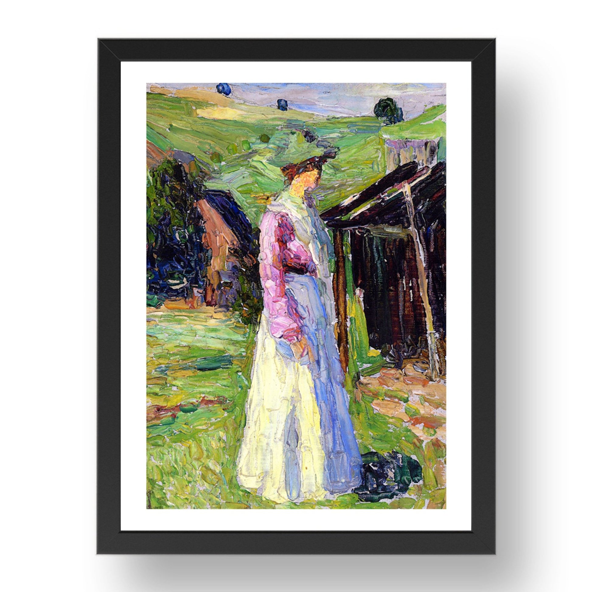 Kochel Gabriele Munter 1902 by Wassily Kandinsky, 17x13" Frame