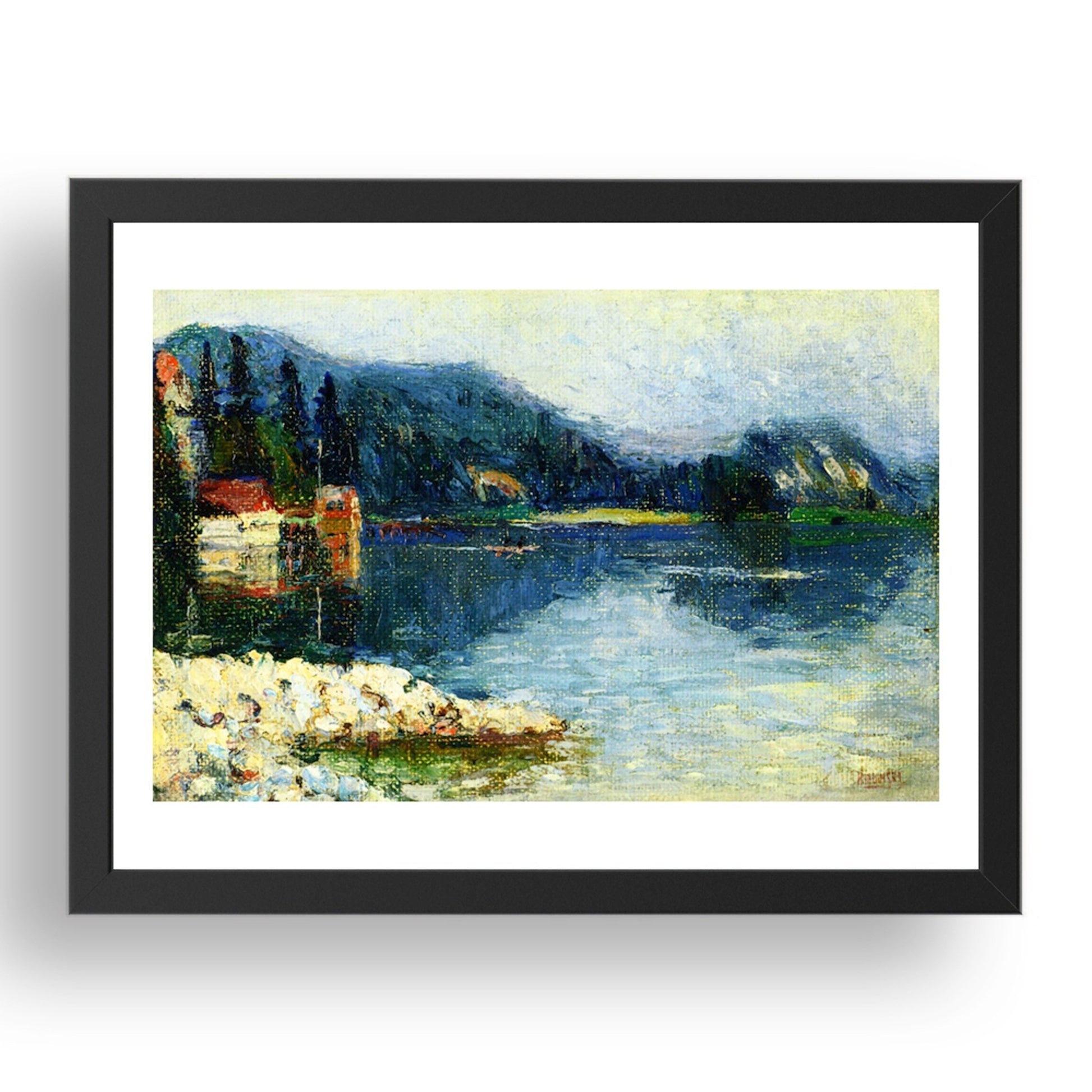 Kochel Lake, Fog 1902 by Wassily Kandinsky, 17x13" Frame
