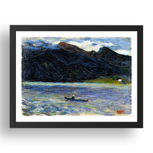 Kochel Lake with Boat 1902 by Wassily Kandinsky, 17x13" Frame