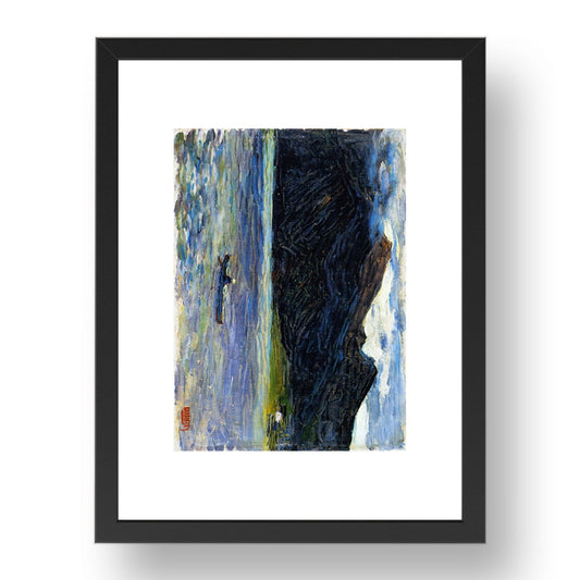 Kochel Lake with Boat 19026x4 by Wassily Kandinsky, 17x13" Frame