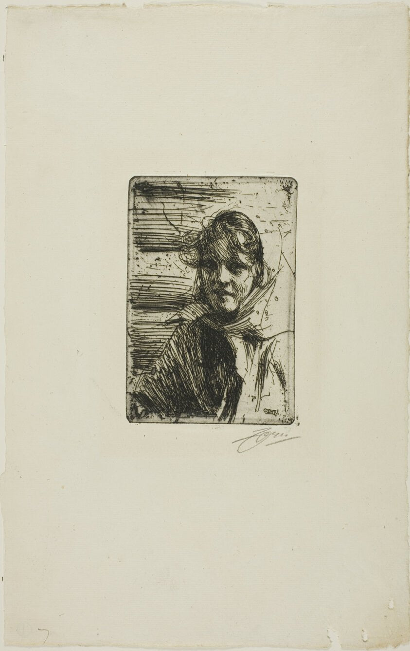 Kol Margit by  Anders Zorn, 23x16"( A2 size) Poster Print