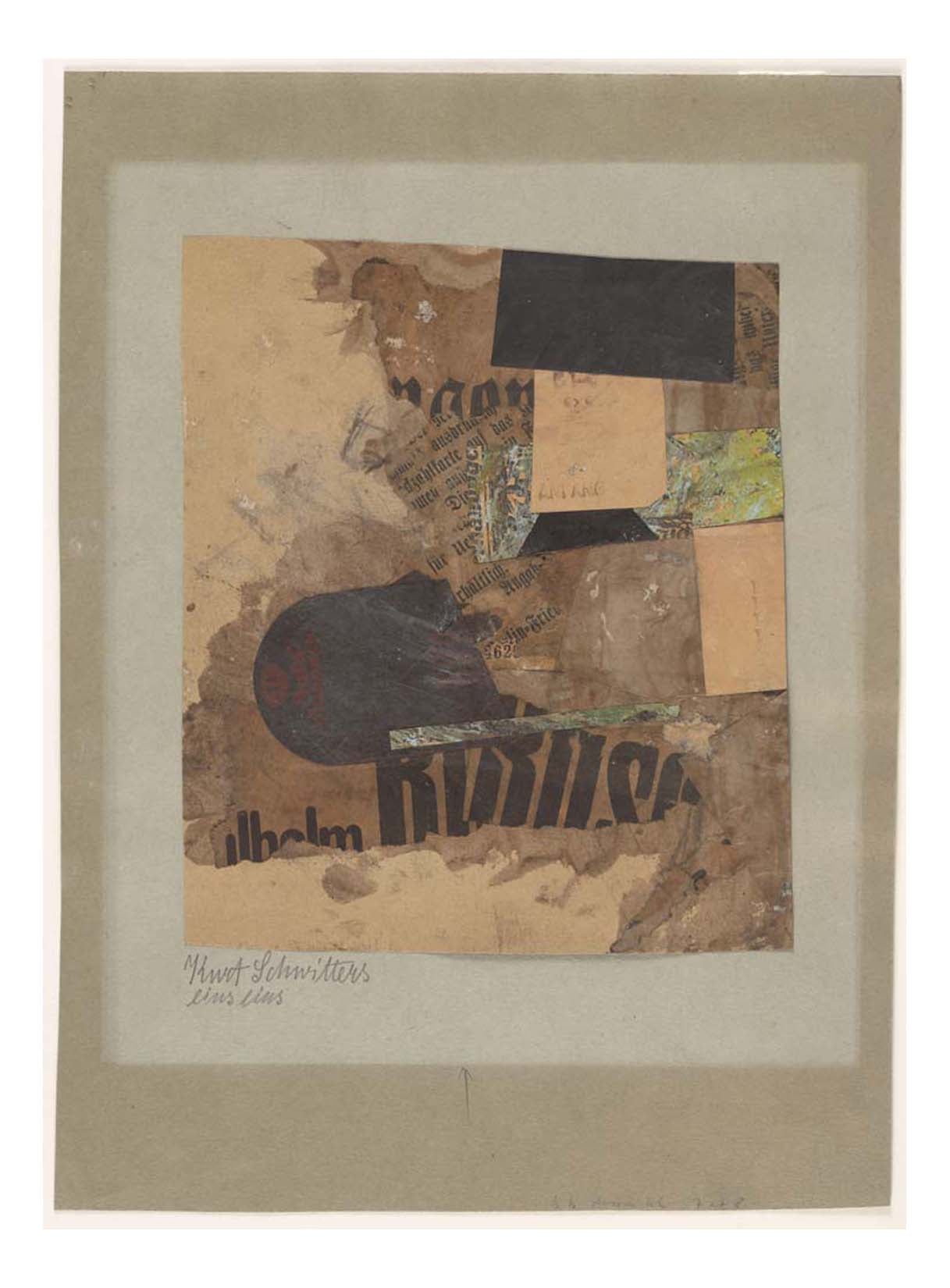 Kurt Schwitters - One One, 16x12" (A3) Poster Print