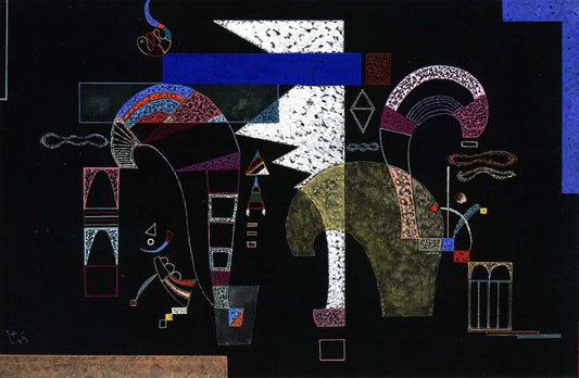 La Forme Blanche - Wassily Kandinsky -1939 by Wassily Kandinsky, 23x16"( A2 size ) Poster Print