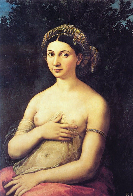 La Fornarina, vintage artwork by Raphael, A3 (16x12") Poster Print