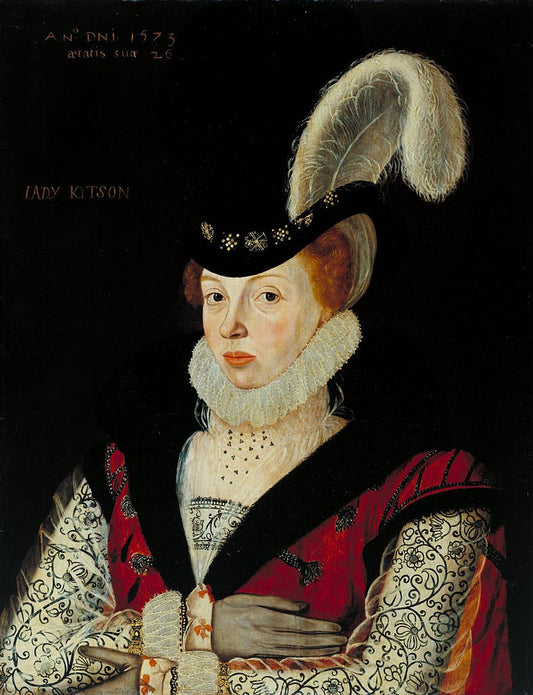 Lady Elizabeth Kytson, vintage artwork by George Gower, A3 (16x12") Poster Print