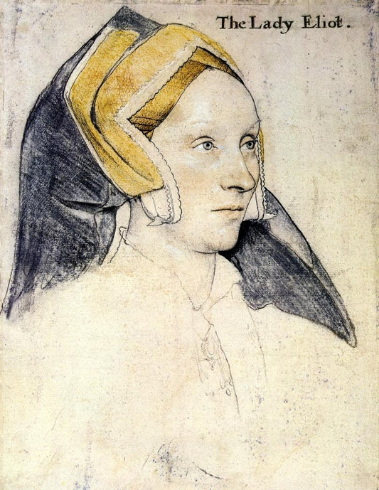Lady Elyot, vintage artwork by Hans Holbein the Younger, A3 (16x12") Poster Print