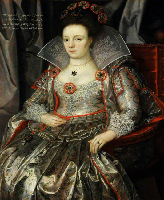 Lady Frances Cavendish, Lady Maynard, vintage artwork by Marcus Gheeraerts the Younger, A3 (16x12") Poster Print