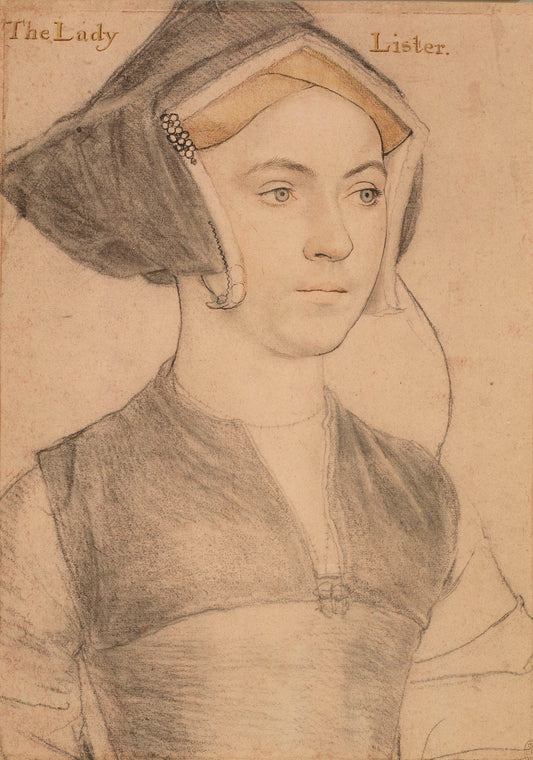 Lady Lister, vintage artwork by Hans Holbein the Younger, A3 (16x12") Poster Print